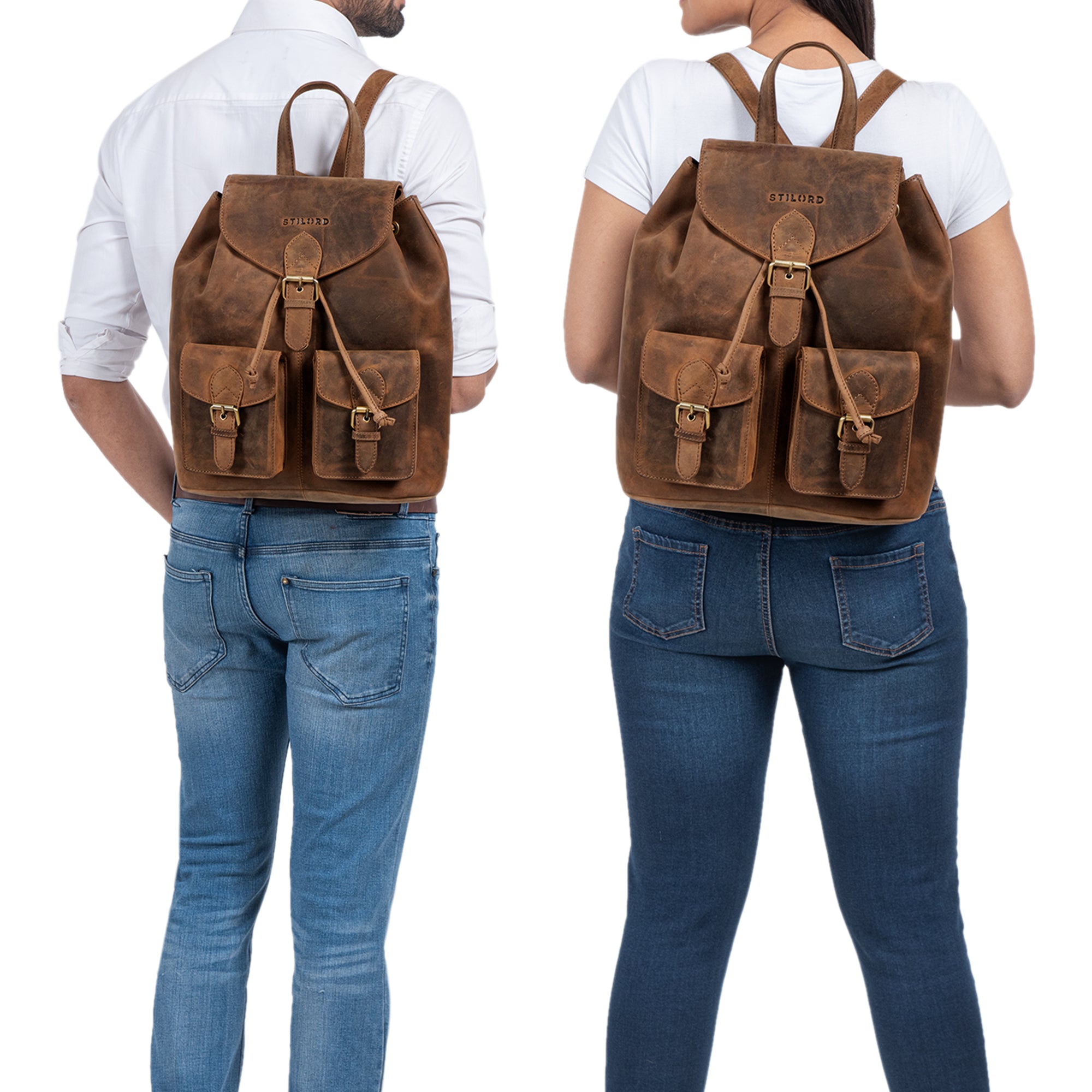 Vintage Unisex Echtleder Tasche