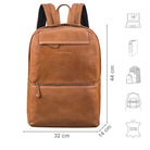 Echt Leder Rucksack braun für herren