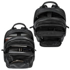 laptop leder rucksack groß herren schwarz