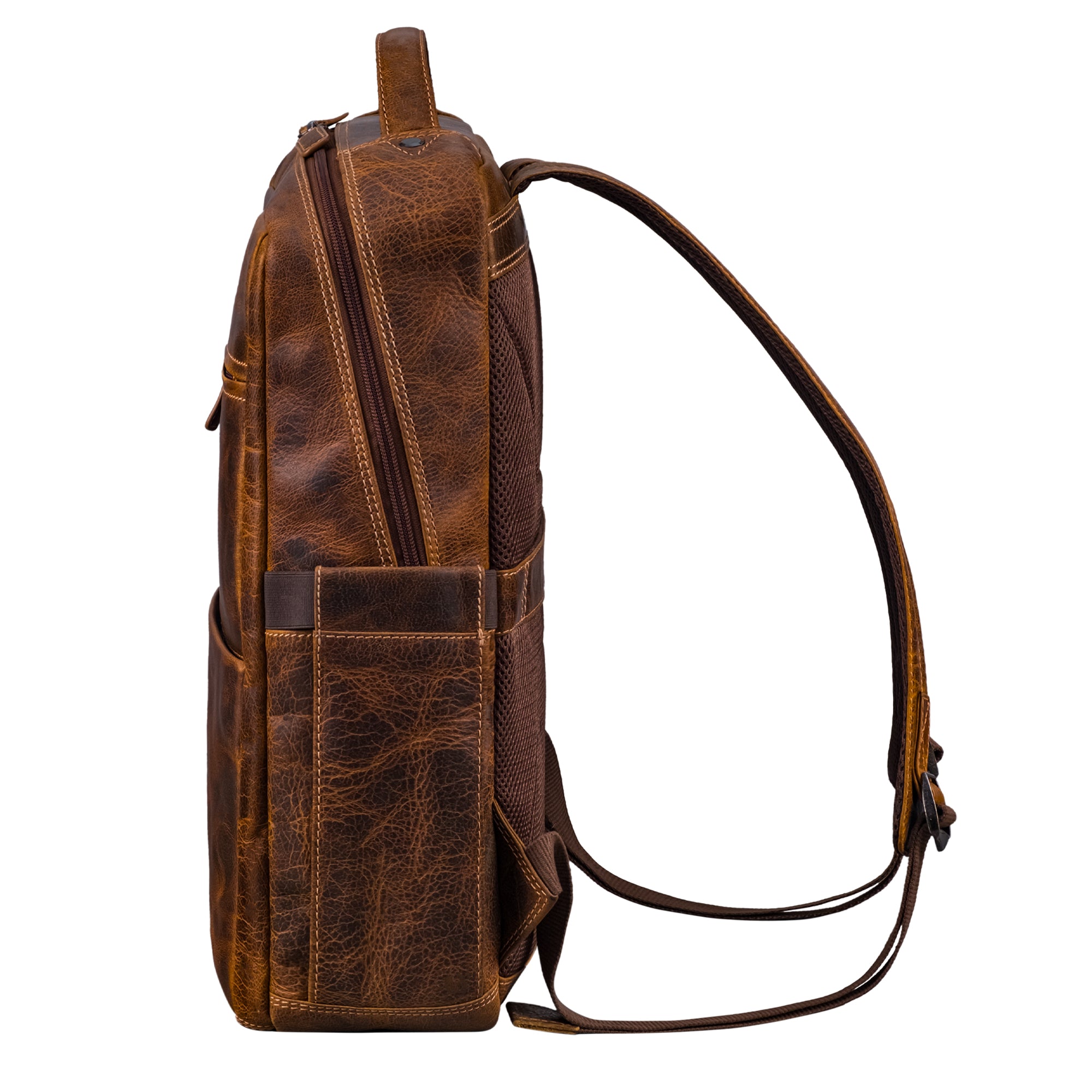 Leder Businessrucksack Herren braun