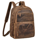 laptop rucksack groß leder vintage braun herren