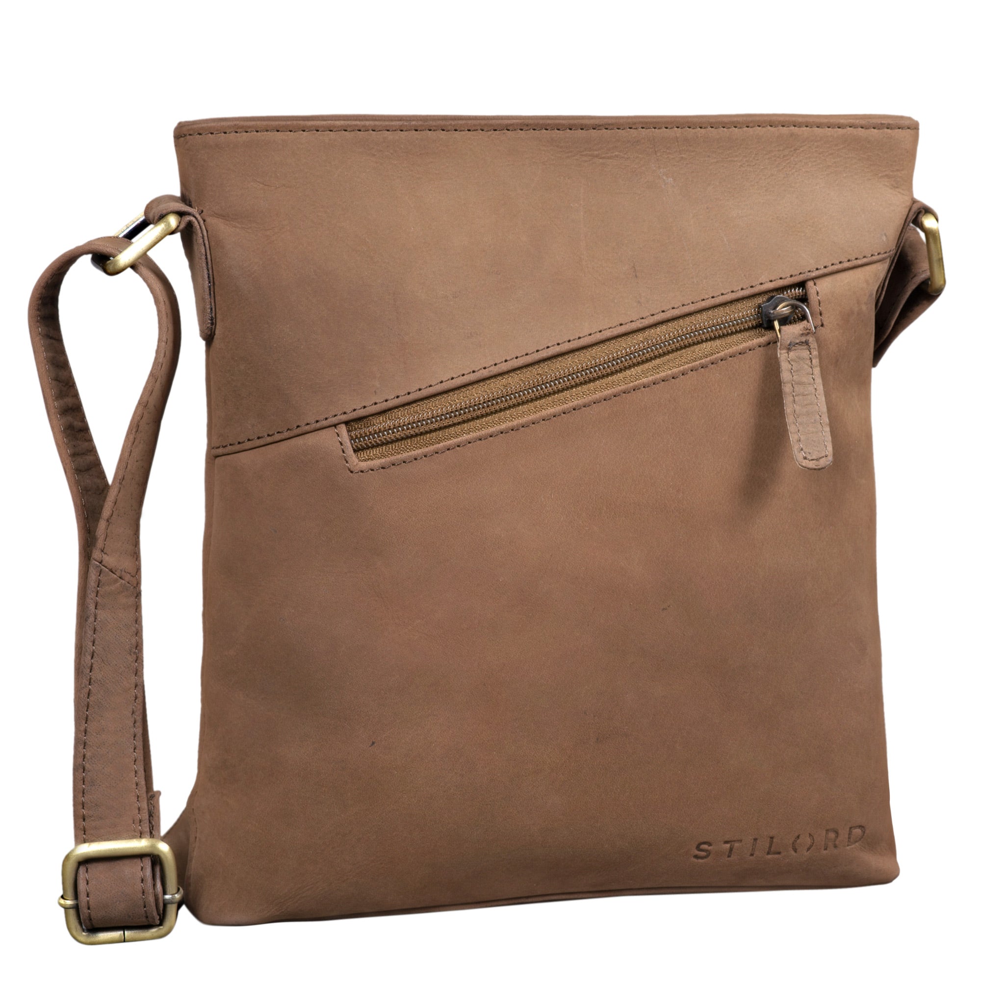 Lederhandtasche braun Vintage