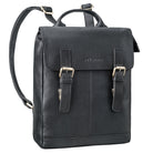 kleiner leder rucksack damen schwarz tablet 13 zoll
