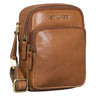 Klassische kleine Ledertasche für Herren mit praktischen Fächern