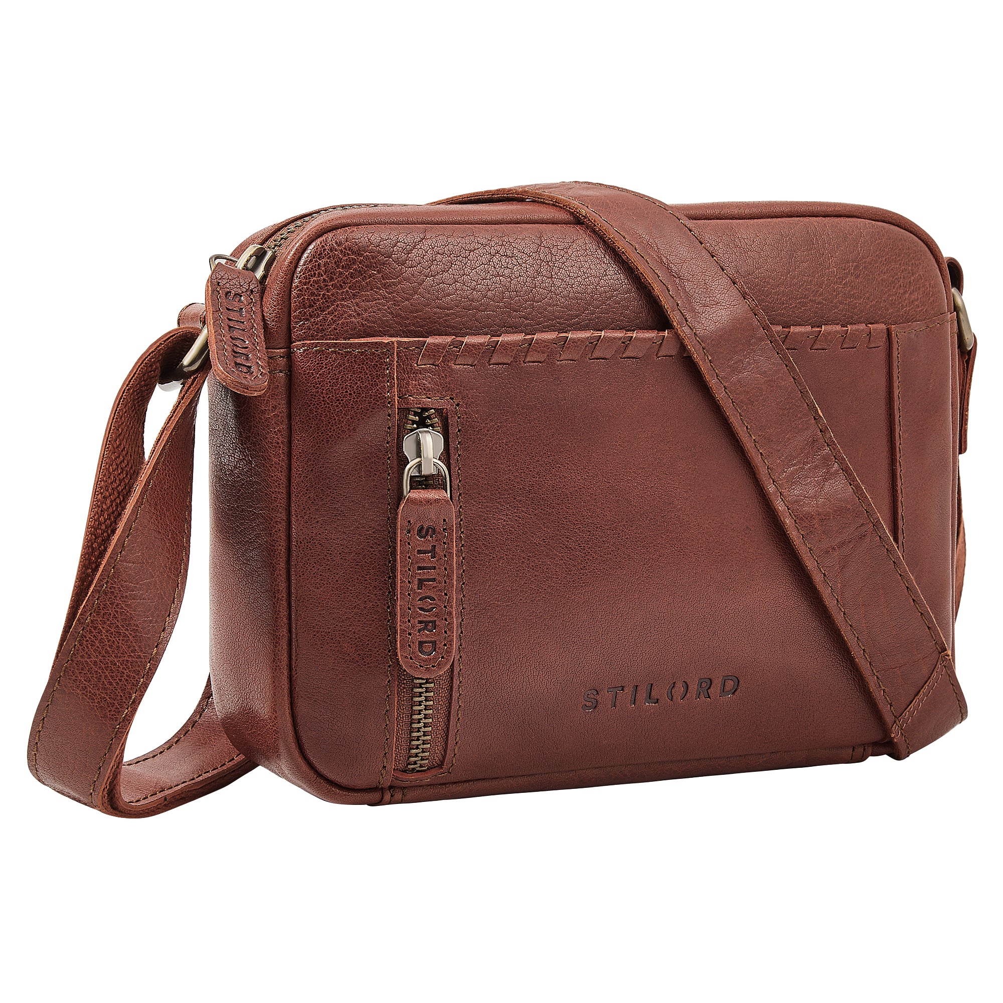 echtleder party tasche crossbody boho braun