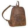 echtleder Rucksack Retro Damen klein