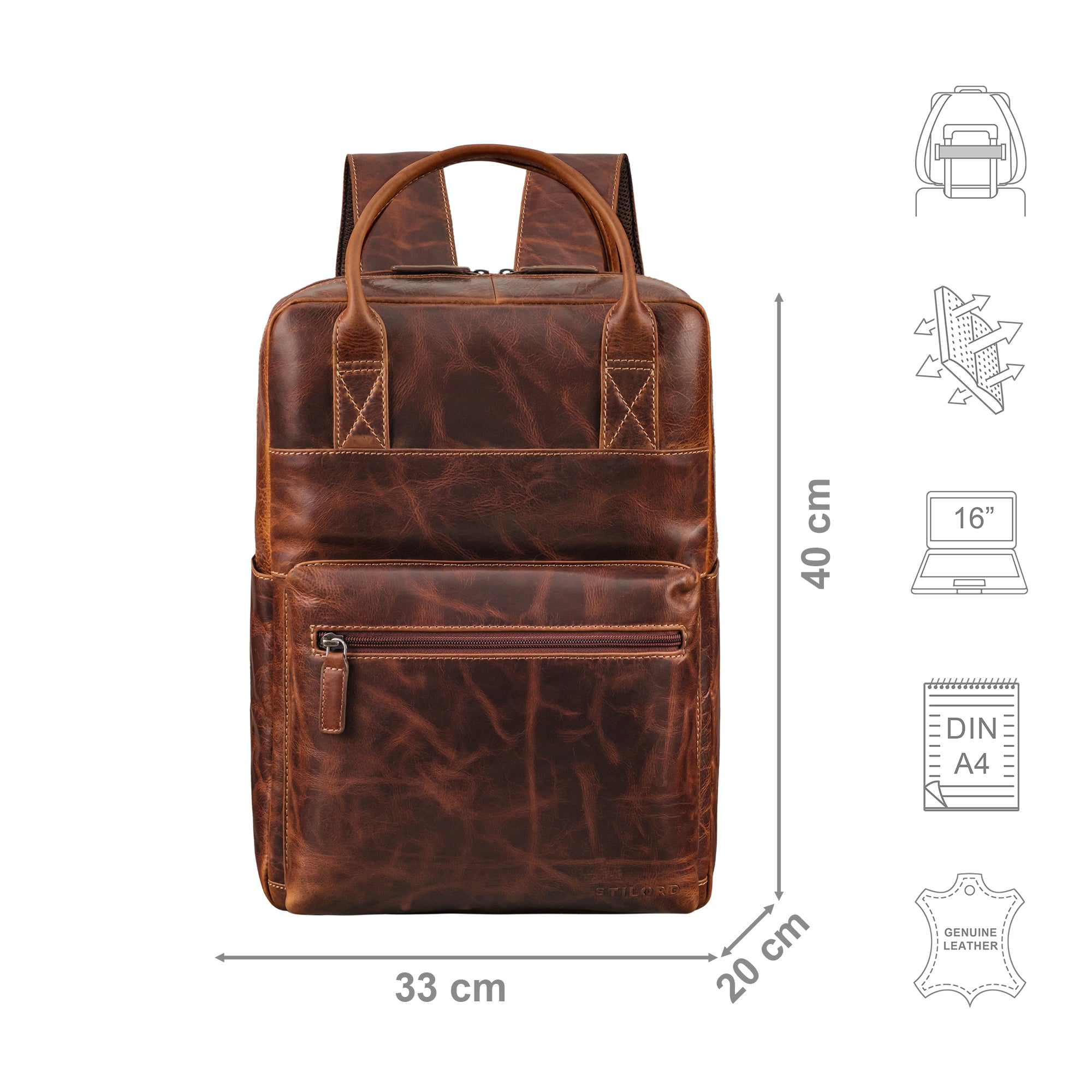 business rucksack damen leder