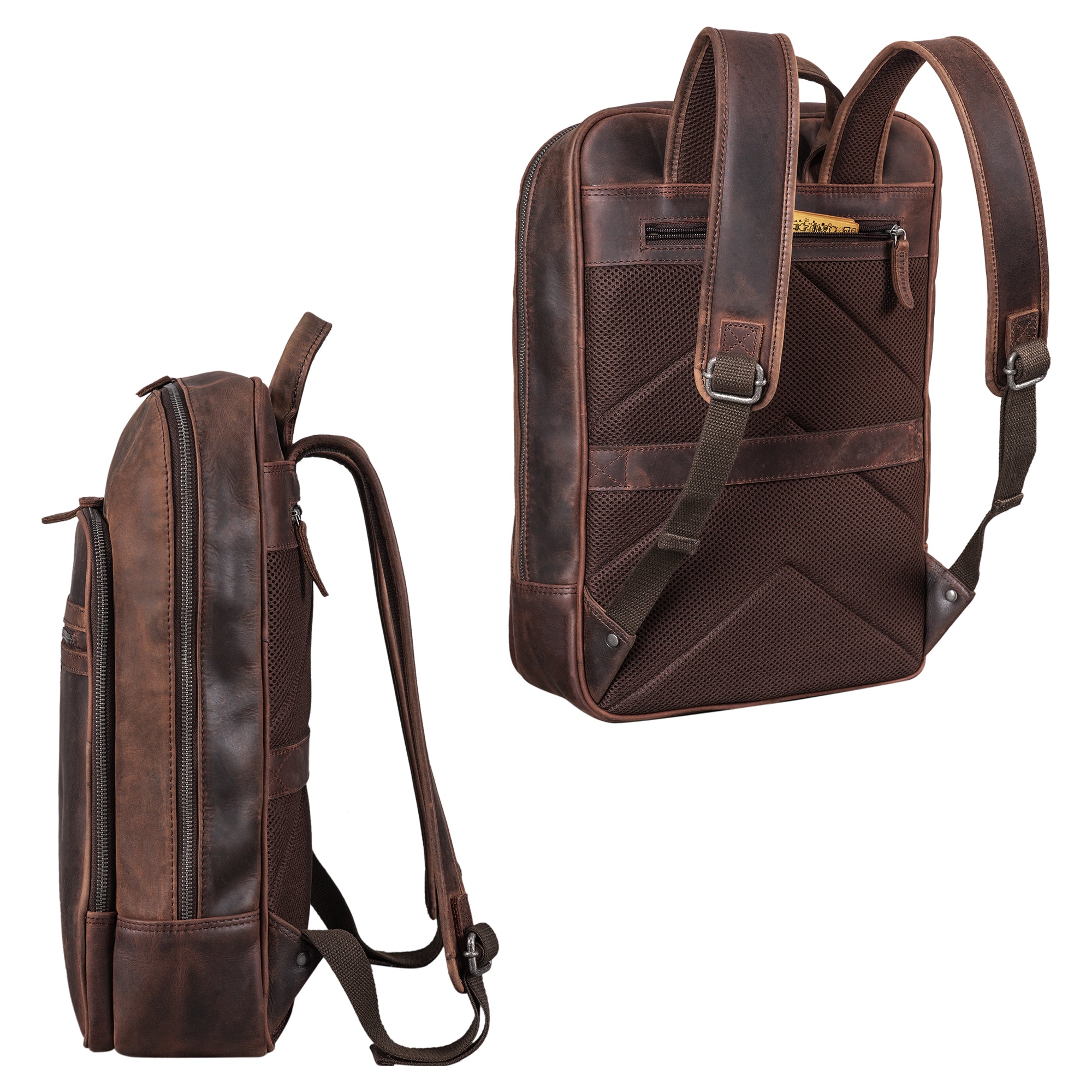 rucksack Herren retro vintage braun