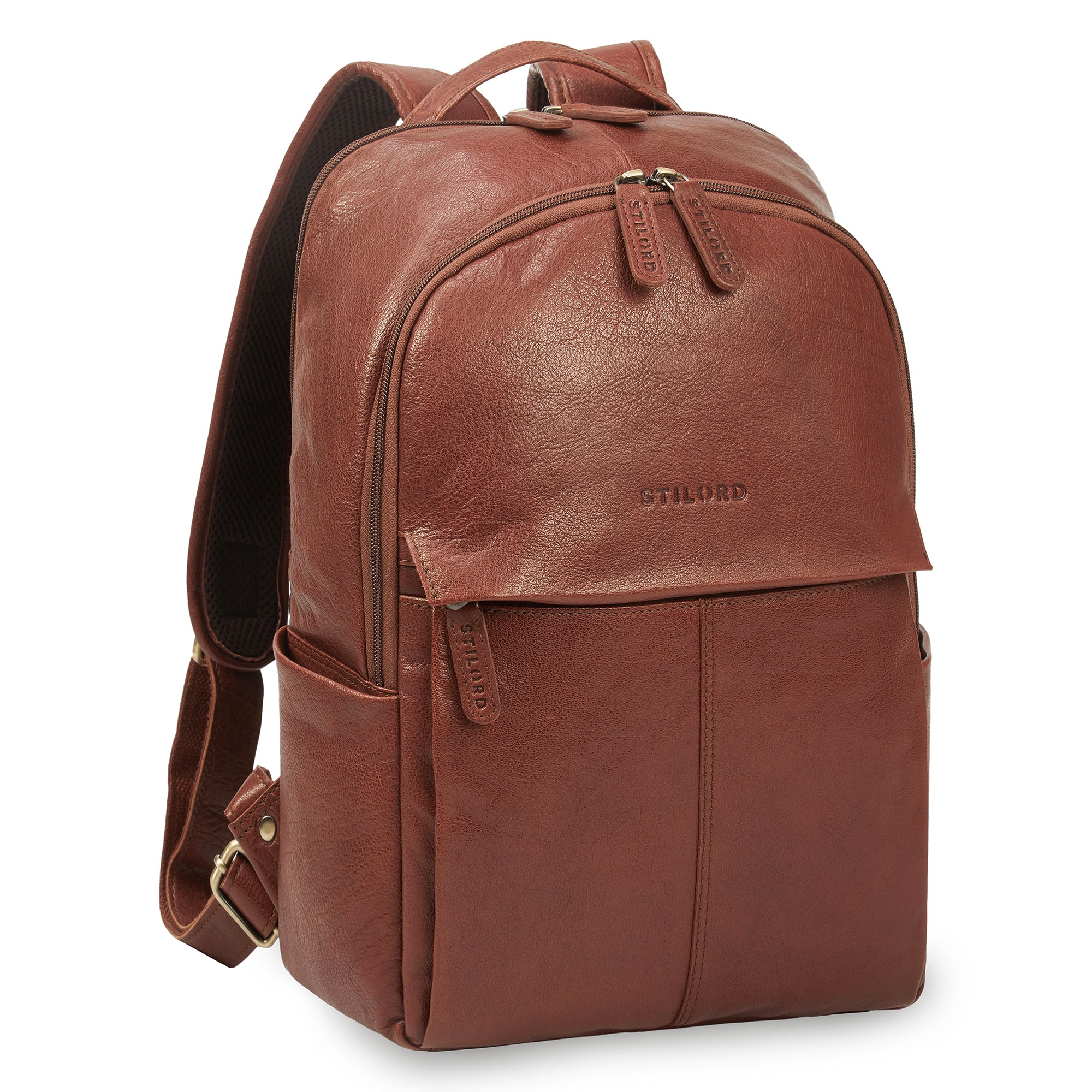 Echt leder rucksack braun
