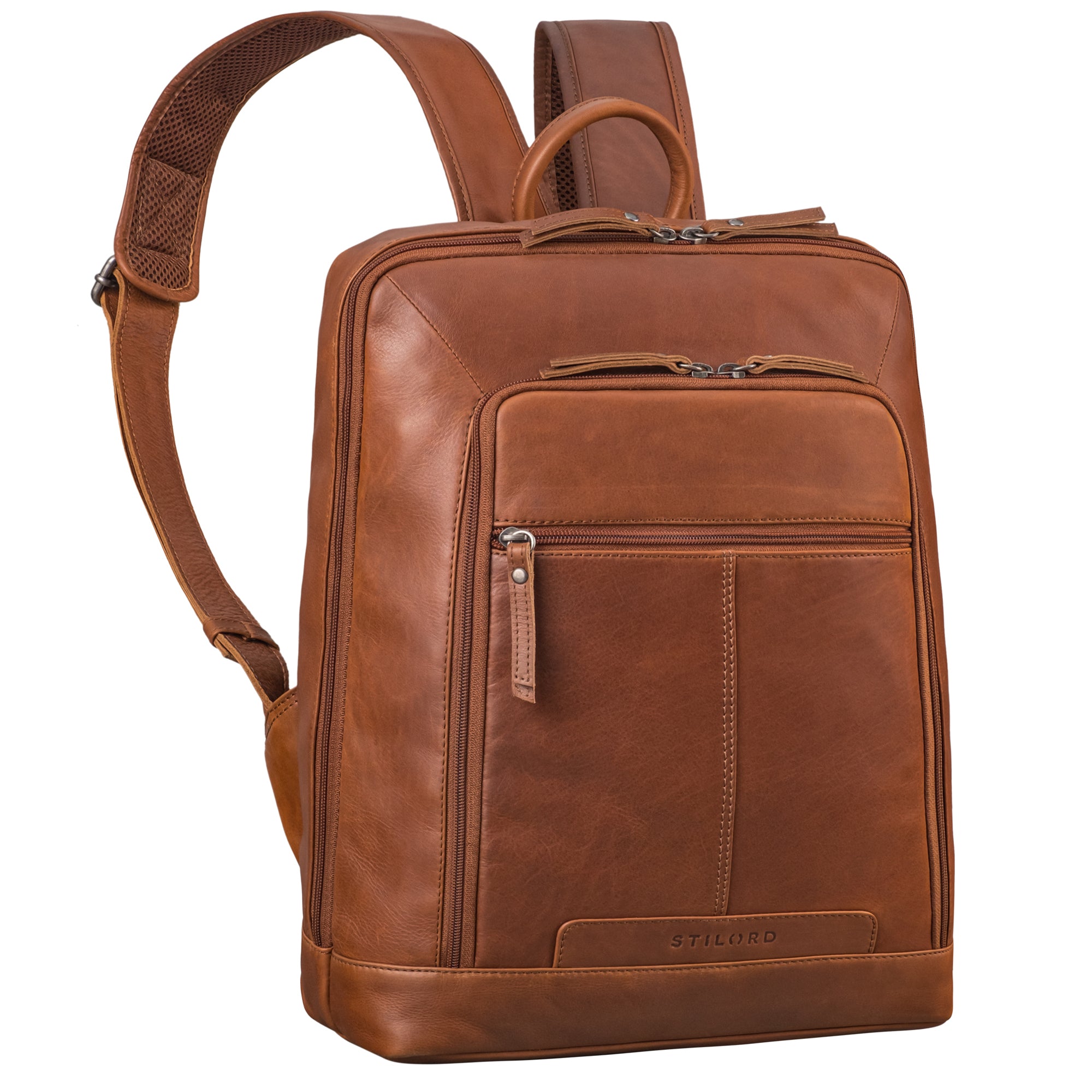echt leder rucksack männer groß braun