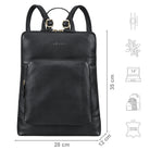 Leder Rucksack Schwarz Vintage