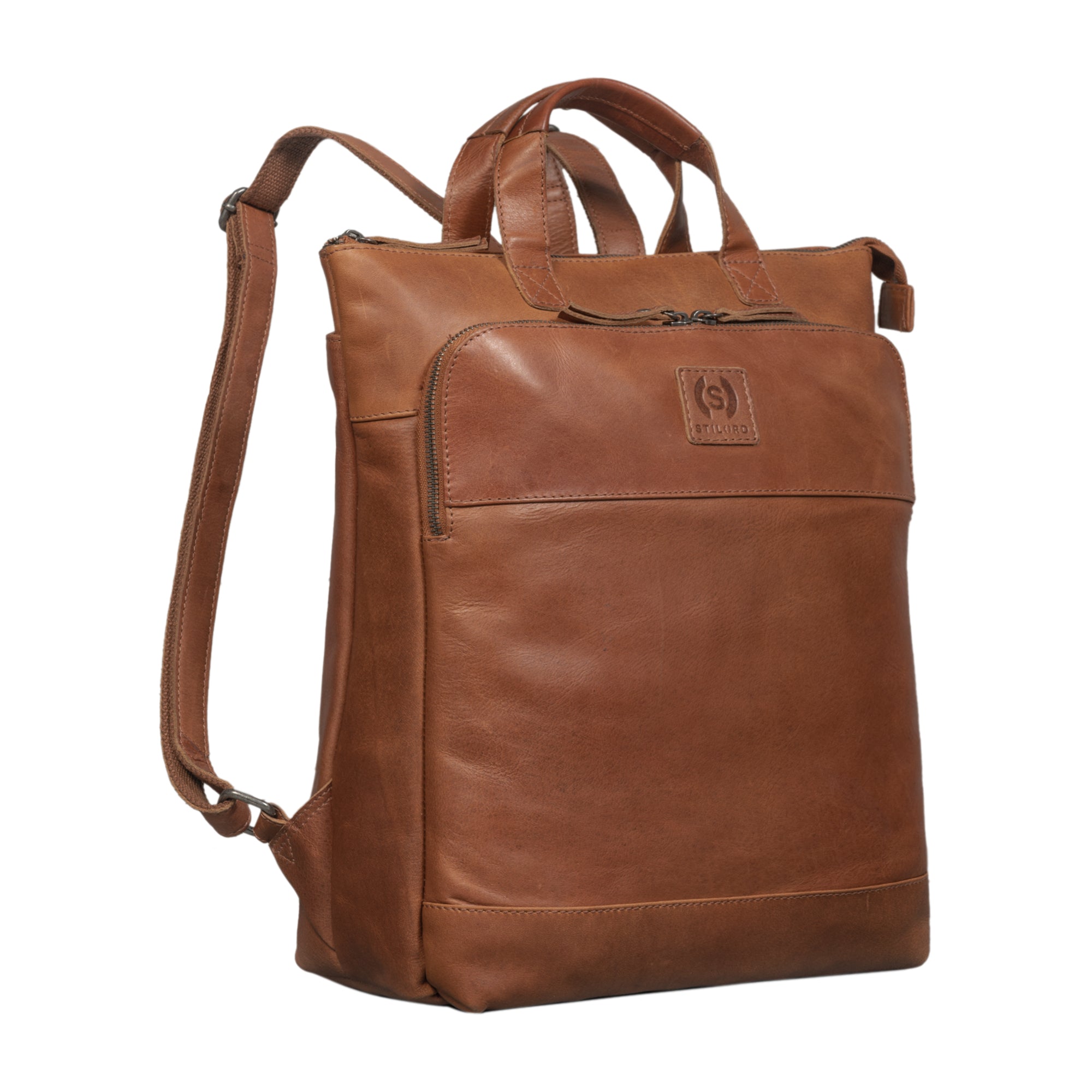 Herren Lederrucksack Vintage braun