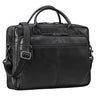 Leder Aktentasche mit Laptopfach 16 Zoll Herren Schwarz