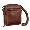 leder schultertasche klein herren braun