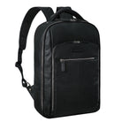 Schwarzer Lederrucksack Herren Echtleder mit Laptop Fach 15 - 16 zoll groß wasserdicht