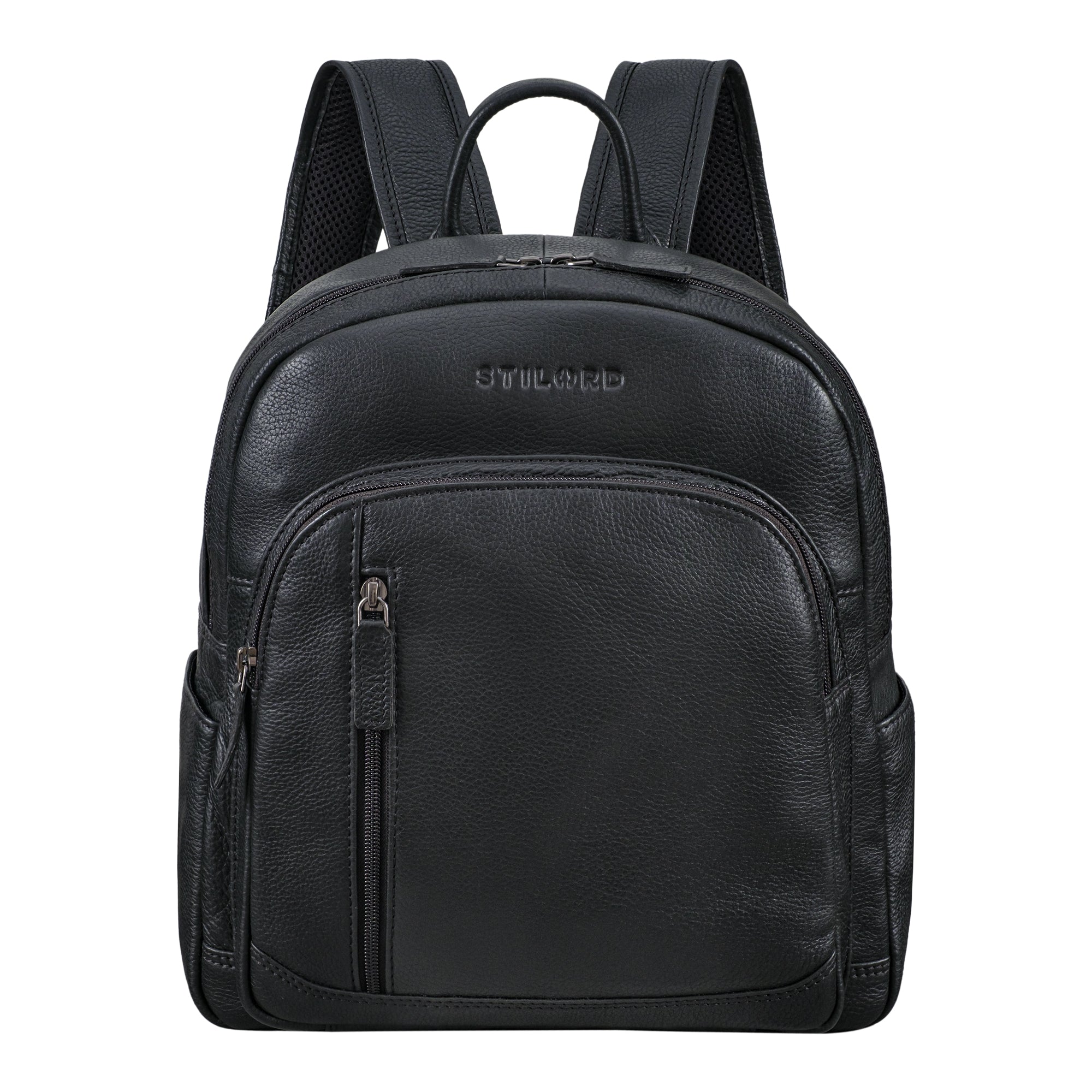 Schwarzer Rucksack Damen Leder klein
