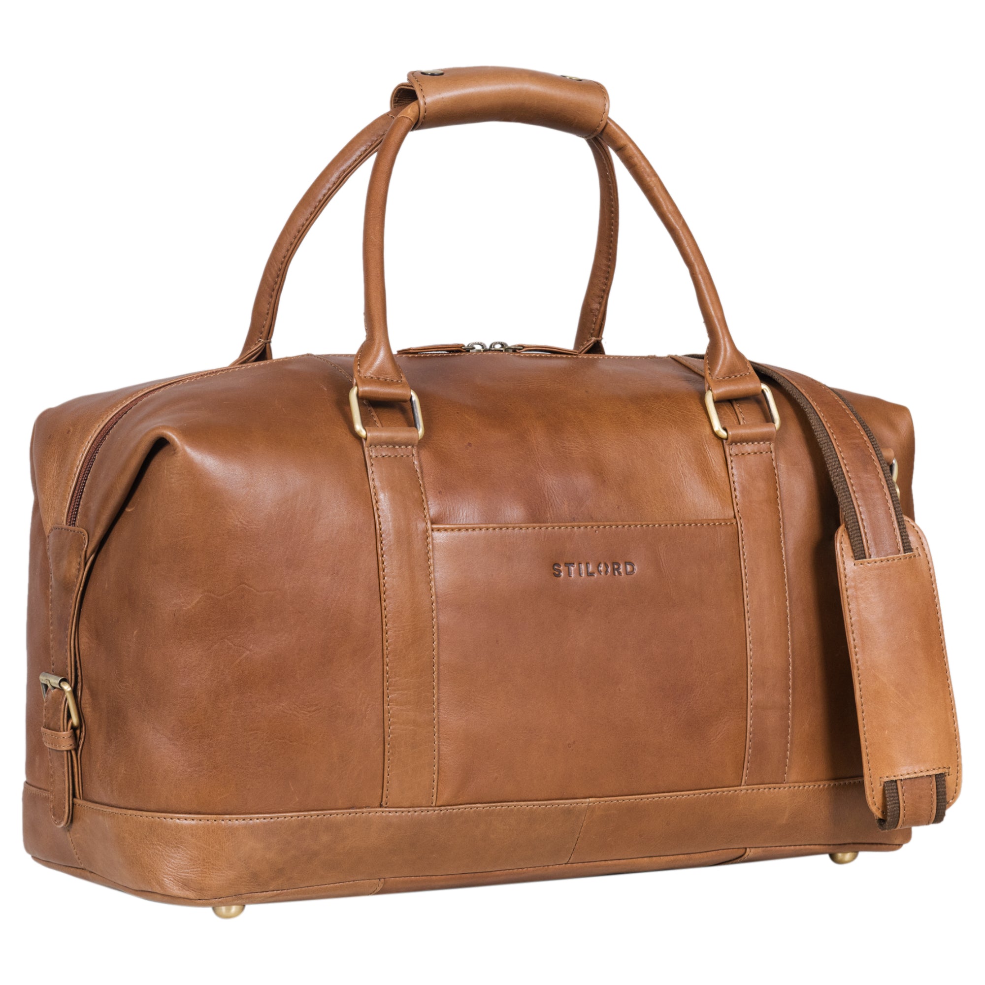 Braune XL Ledertasche Sport