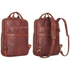 Rucksack Uni Cognac leder